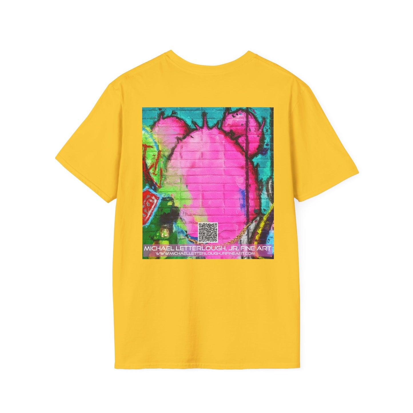 Graffiti Pink Bear Unisex T-Shirt - Artistic Fine Art Tee