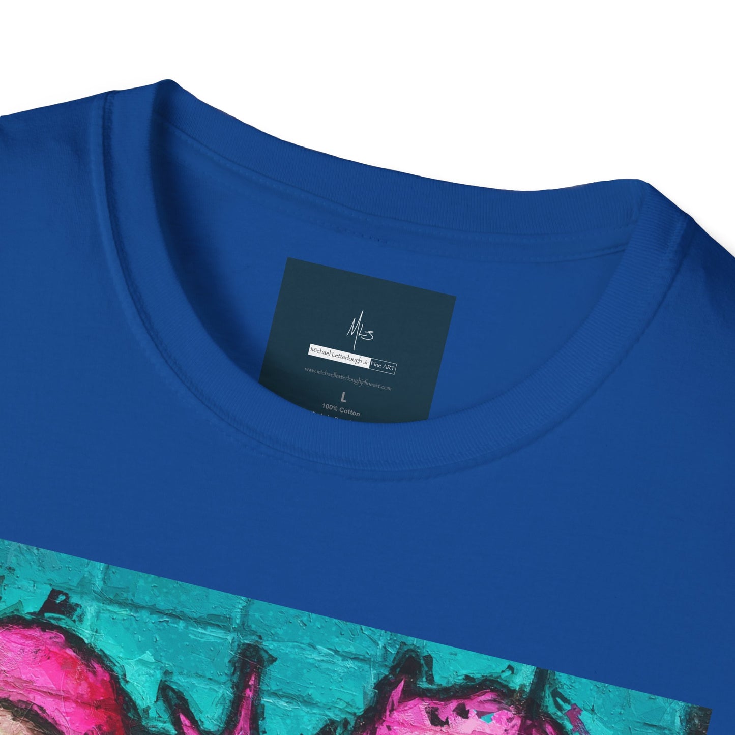 Graffiti Pink Bear Unisex T-Shirt - Artistic Fine Art Tee