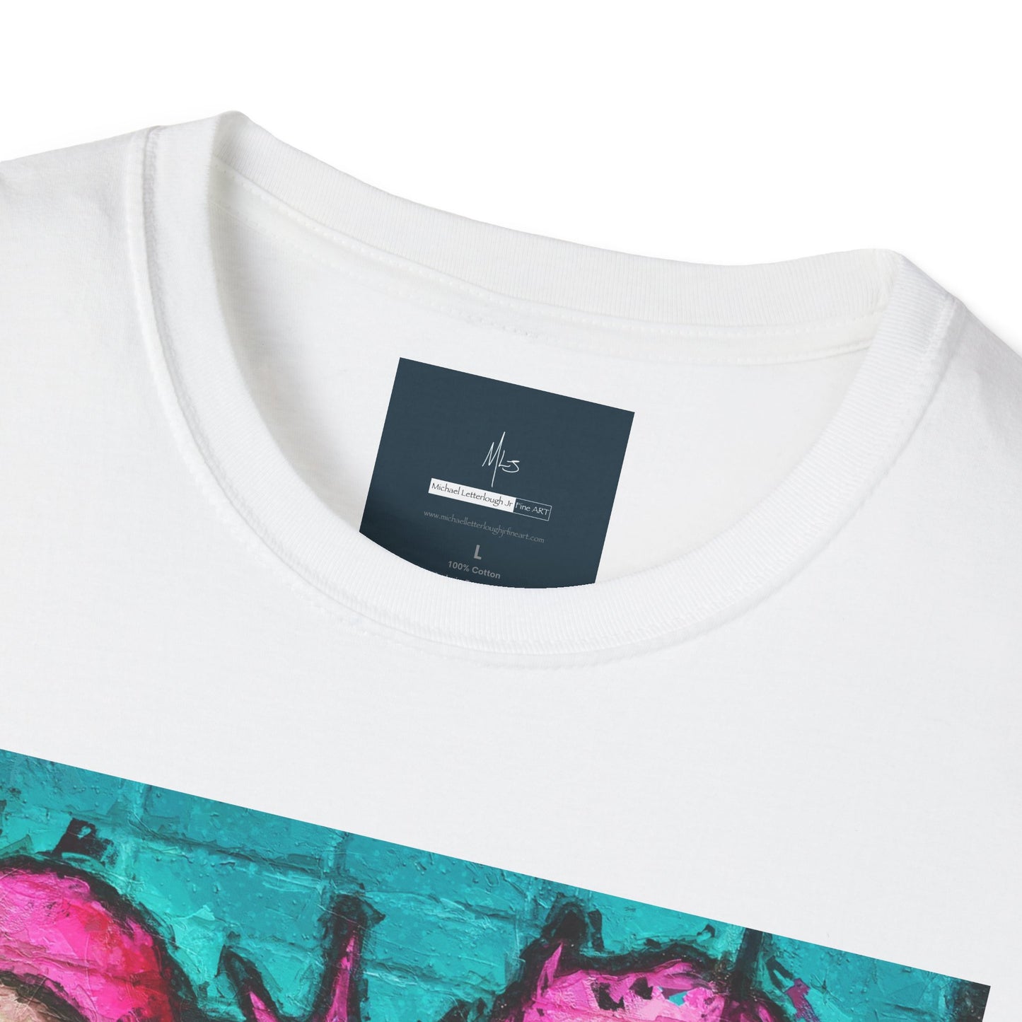 Graffiti Pink Bear Unisex T-Shirt - Artistic Fine Art Tee