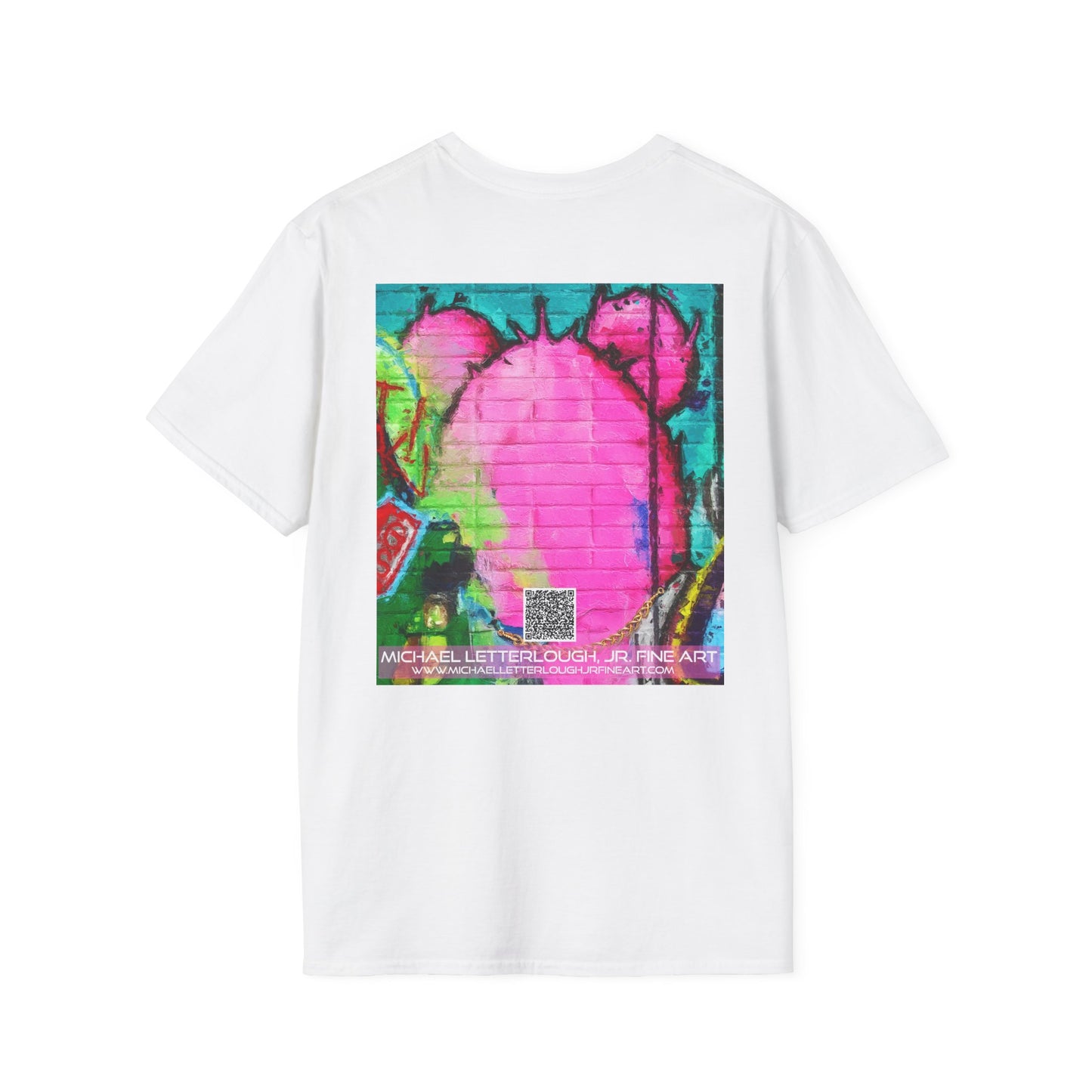 Graffiti Pink Bear Unisex T-Shirt - Artistic Fine Art Tee