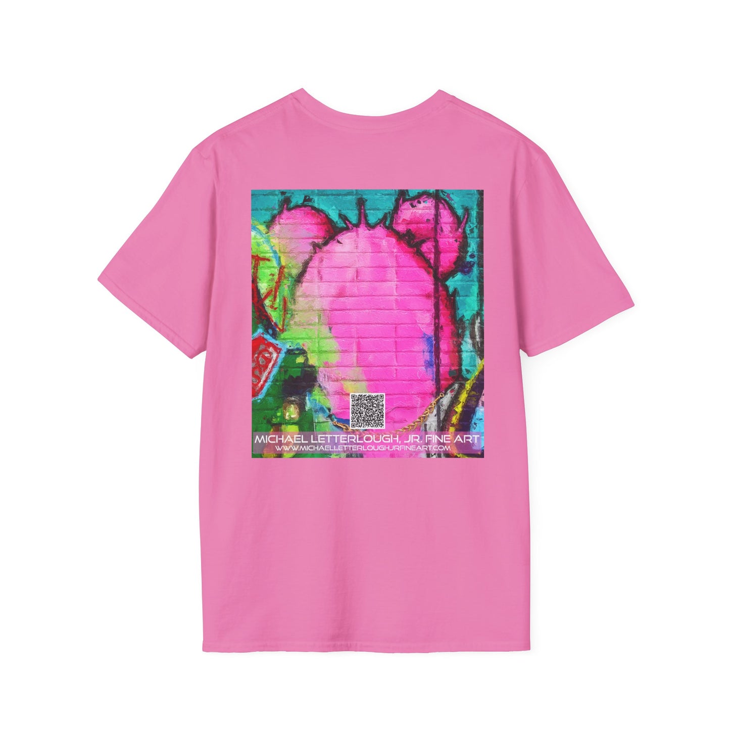 Graffiti Pink Bear Unisex T-Shirt - Artistic Fine Art Tee