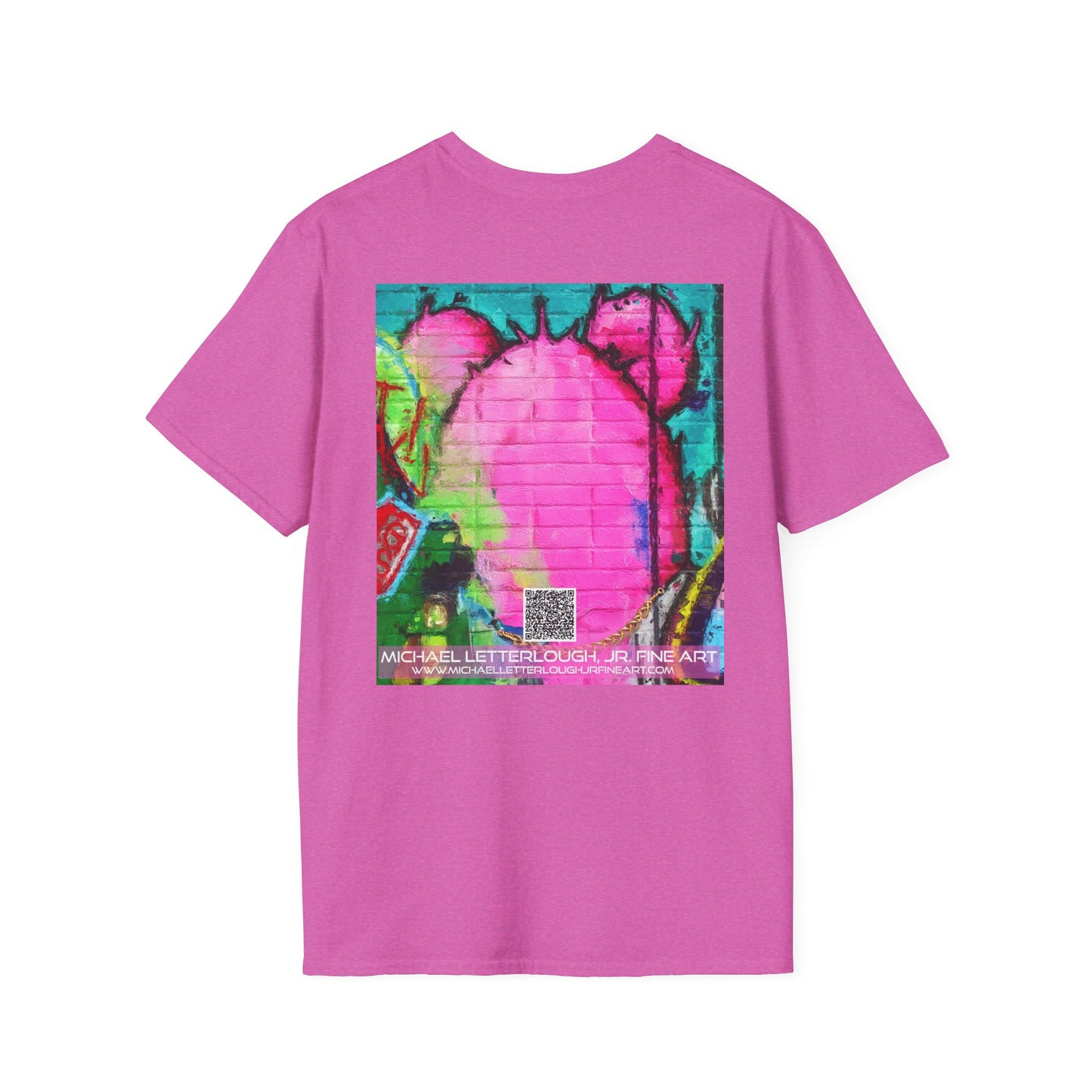 Graffiti Pink Bear Unisex T-Shirt - Artistic Fine Art Tee