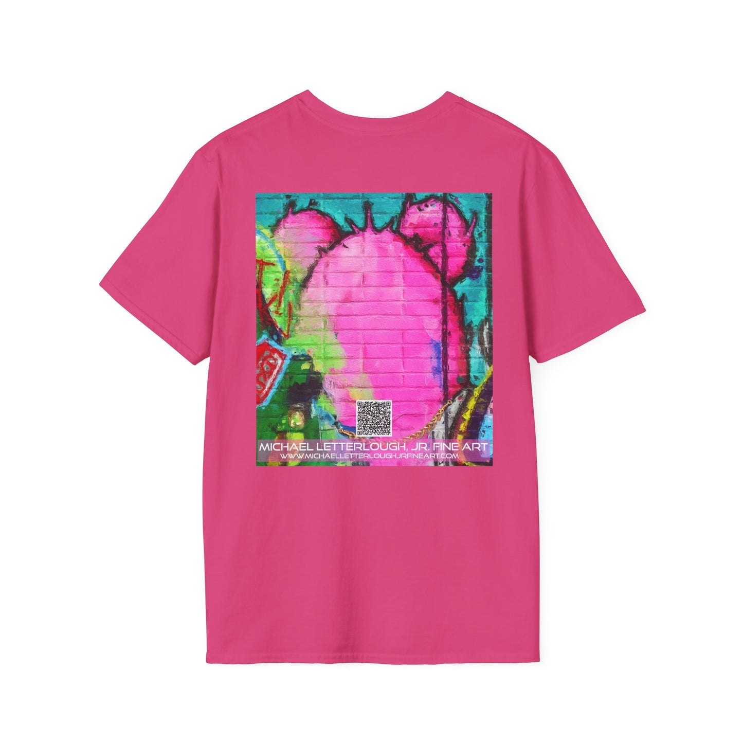 Graffiti Pink Bear Unisex T-Shirt - Artistic Fine Art Tee