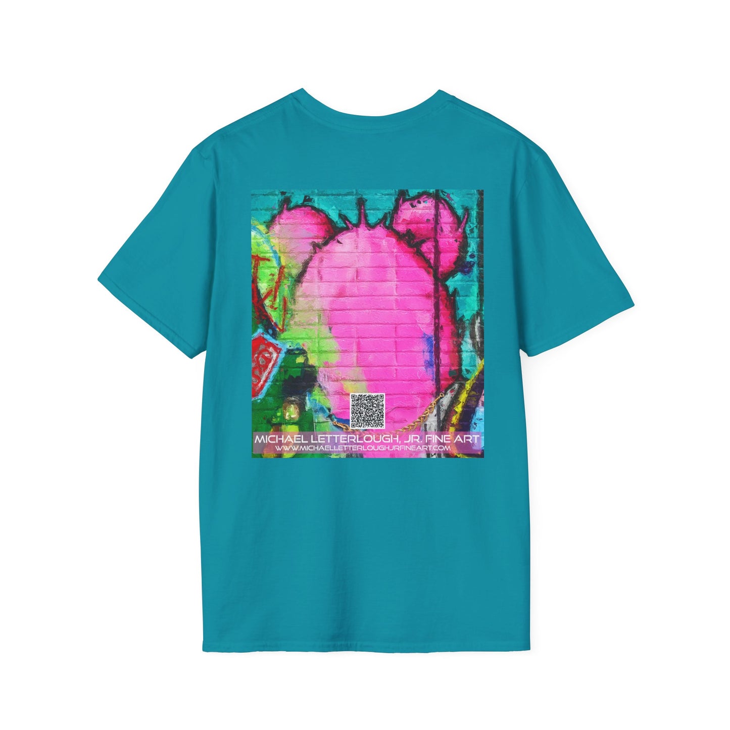 Graffiti Pink Bear Unisex T-Shirt - Artistic Fine Art Tee