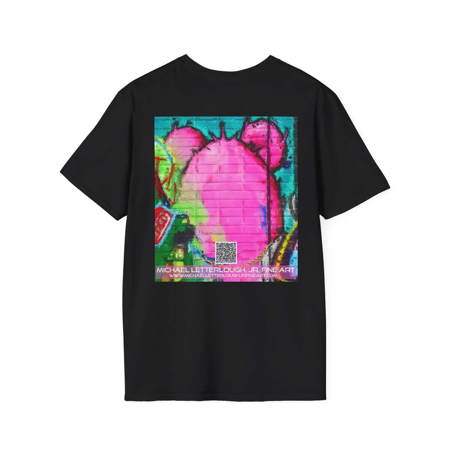 Graffiti Pink Bear Unisex T-Shirt - Artistic Fine Art Tee