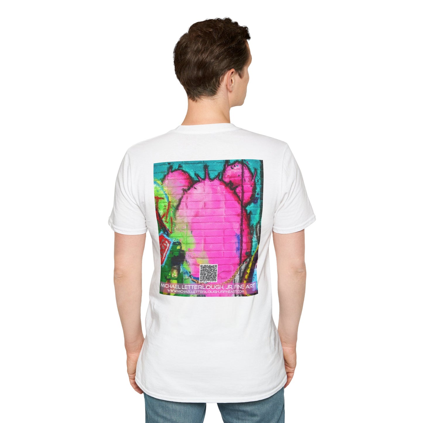 Graffiti Pink Bear Unisex T-Shirt - Artistic Fine Art Tee